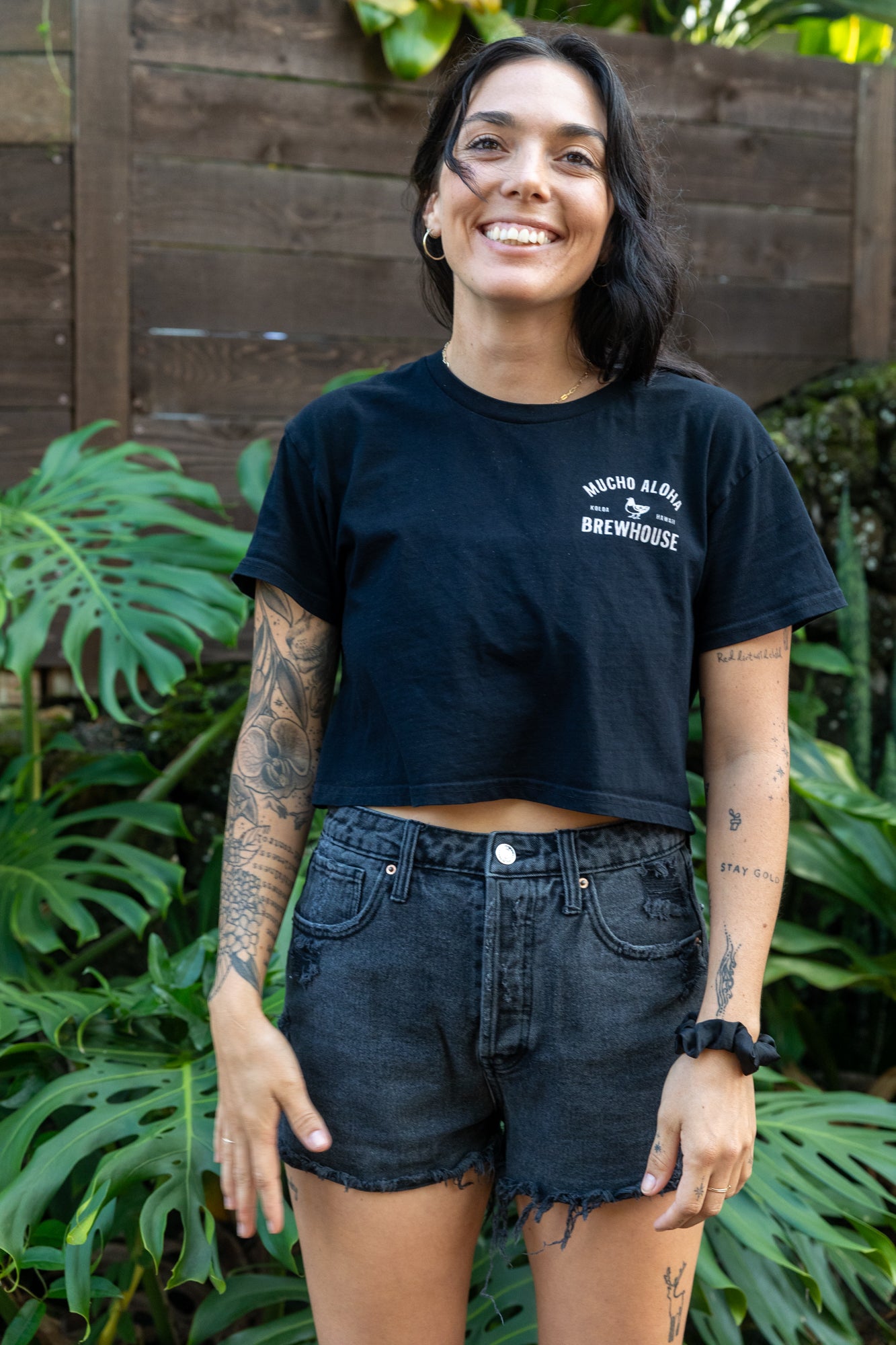 Brewhouse Uniform Crop Tee Black